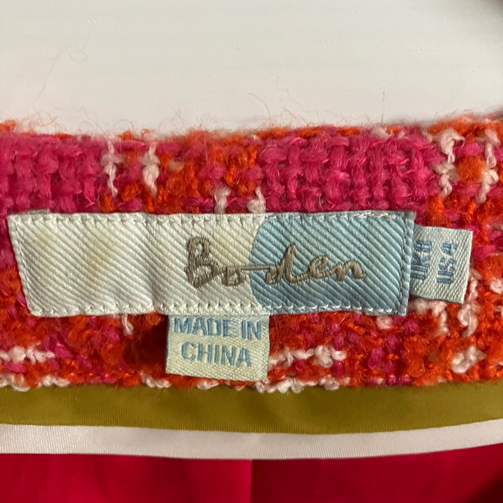 Boden Pink and Orange Woman’s Blazer - Picture 2 of 8